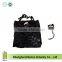 Black cute cat shape folding shoulder bags animal foldable tote shopping bags