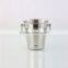 bar using custom logo stainless steel beer drinking ice bucket with handle