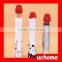 UCHOME Wholesale advertising 3 fold Wine bottle shape umbrella custom logo custom color