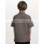 Boys' Short Sleeve Non-Iron School Shirt Grey School Uniform Shirts Blouse High Quality
