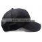 Hat Factory Six Page Black Cap Horn Domineering 3D Embroidered Features