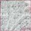 White All Over Flowers Design Tricot Lace Fabric Wholesale, Elegant Voile Fabric
