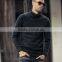 Latest fashion men turtleneck pure color sweater