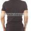 Mens Short Sleeve Longline Curved Hem T Shirt 94% Cotton 6% Spandex Plain Gym Fitted T Shirt Plain Elongated T-Shirt