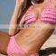 2016 latest new model mature women ruffled bikini swimwear