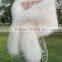 2016/2017 New Product Ladies Knitted Fur Trim Cashmere Cape with Fox Fur Cape and