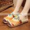 poeny button homemade linen sandals comfortable fisherman shoe folk slippers/Chinese ethnic flavor casual linen shoes