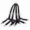 Dubaa Crisscross Bed Fitted Sheet Fasteners Strap Grippers Suspenders Mattress 4 Black