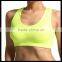 Plain Seamless Cropped TANK TOP Yoga Gym Active Sports Bra yellow color