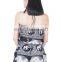 Lofbaz Women's Rayon Elephant Print Rompers Halter Neck