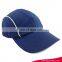 Customize dry fit 100%polyester 4 panel low crown sports cap blue blank baseball caps