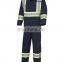 High Performance Orange Fire Retardant Nomex Coverall With Safety Reflective Strip Used in Aviation