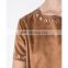 2016 China wholesale short sleeve mini brown suede big size women dress evening dresses
