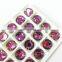 Round crystal sew on beads flat back wholesale for shose making