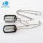 Custom high quality cheap laser engraved black dog tags new antique silver metal military dog tag