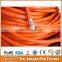 CE prove brass connector fittings orange color PVC LPG gas hose, PVC gas pipe for cooking and oven
