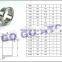 A Set of 38 mm Pipe O/D Sanitary 5-1/2 " 316 Stainless Steel Pipe Stainless Tube Sizes Stainless Steel Flanged Tee