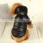 Warm Pet dog Cat coat puppy black red hooded cotton clothes apparel