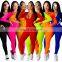 Wholesale Sexy women 2 two pieces outfits bodycon set