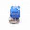 5v 3.6v 110v DN15 DN20 two  way brass mini electric motorized water ball 1/4,1/2,3/4,1inch motor electric valve with manual