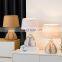 New korean hotel home decor nightstand lamp exquisite ceramic warm table lamp for bedroom