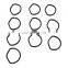 Free Shipping! 10Pcs Engine Oil Filter Housing Seal Ring Gasket For Benz E280 C230 1121840061
