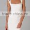 2015 brand new fashion sey solid color strapless solid color sleeveless elegant bondage party prom knee-length bandage dresses