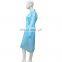 Factory direct price Consumable blue waterproof disposable surgical drapes and gowns make machine  with knit cuff