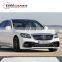 2018 new style S class w222 S65 body kit for S320 S350 S400 S500 to S63 S65