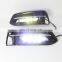 Hot sell 3 color Car Daylight Waterproof LED DRL Daytime Running Lights With Fog turn signal  Lamps For Honda Accord 2018-2019