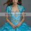 Beautiful Pure Color Quinceanera Dress with Short Sleeve Jacket and Beading Ball Gown Satin and Lace Quinceanera Dress
