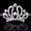 Fashion crystal Rhinestone baby kids princess Birthday party girl women hair comb gift tiara crown FZ-042 szie 7.4.5cm