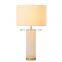 Simply Design Home Decoration Handmade Filament White Lamp Shade Alabaster Table Lamp