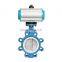 COVNA 4 inch Cast Iron Semi ANSI Air Control Lug Butterfly Valve Water SS Disc Pneumatic Control Butterfly Valve