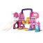 kids lovely indoor plastic swing and slide play set