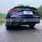 Для Audi A5 2021 2022 углеродный черный задний спойлер-рычаг. Задний бампер-рычаг диффузор в стиле S5 ABT