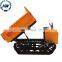EPA Hydraulic high tip small crawler tipper rubber self-loading site diesel garden crawler mini dumper