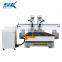 New Design Aluminium composite panel Woodworking Engraving Machine Double Heads Rotary CNC Router