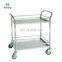 Lowest Price Custom Stainless Steel Emergency Medicine Trolleys Drug Cart Moving Medicine Trolley For Hospital Use