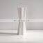 Matt White Color Nordic INS Style Figurines Frosted Round Design Model Home Room Flowers Decorative Ornament Ceramic Vase