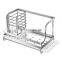 Sponge Drain Holder Stainless Steel Wall Mounted Dish Drying Rack Punch Freestanding Kitchen Dish Rack Sink Caddy Organizer