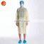clothing suppliers korea importer laboratory gown PP PE isolation gown stock sales