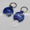 Custom Plastic Euro Coin Holder Keychain For Promotion