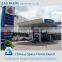 Inexpensive steel space frame less cost of gas station canopy