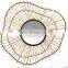 High Quality Beige rattan mirror 76x74cm Boho Home Decoration Decor Kid's Room WHolesale made in Vietnam
