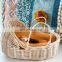 High Quality Rattan doll Cradle Bassinet bed, kid room decor, straw moses basket Wholesale