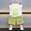 Waffle children's short sleeved set for casual summer wear for boys and girls