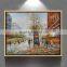 Modern art home decoration Paris Street art canvas oil paintings High Quality 100% hand-painted by palette knife