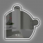 Customized bear-shaped mirror, luxury and unique-shaped creative smart mirror, bathroom LED makeup mirror, wall-mounted bathroom mirror