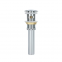 Modern G1 1/4 G Brass Main Body Bathroom Accessory Push Pop-up Basin Waste Sink Drain Overflow Tile Insert Made Brass Silicone